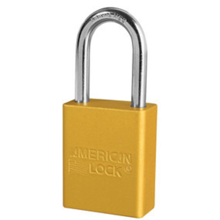 MASTER LOCK Masterlock A1106Ylw Yellow Anodized Aluminum Safety Padlock,  A1106YLW